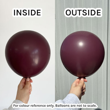 18" Standard Burgundy Kalisan Latex Balloons (25)