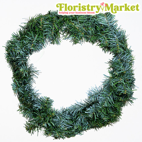 Green Frosted Pine Wreath - 45cm (1)