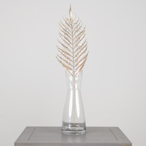 54cm White Gold Glitter Lady Fern (1)