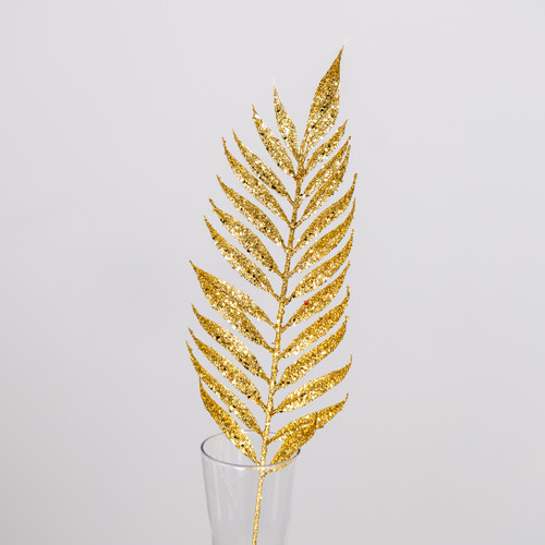 54cm Gold Glitter Lady Fern (1) 54cm Gold Glitter Lady Fern (1)