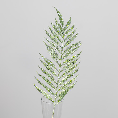 54cm Green Glitter Lady Fern (1) 54cm Green Glitter Lady Fern (1)
