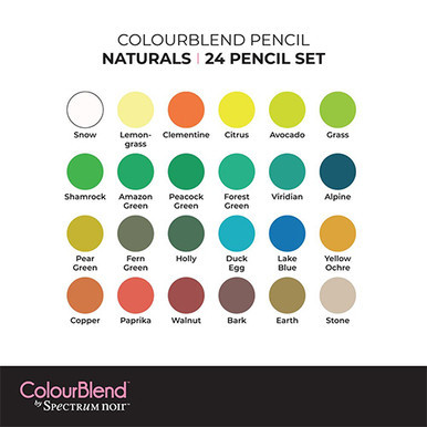 ColourBlend Naturals Colour Pencil Set (24)