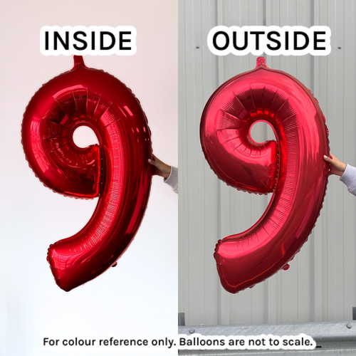 34 inch Oaktree Red Number 7 Foil Balloon (1)