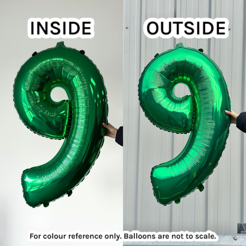 34 inch Oaktree Green Number 4 Foil Balloon (1)