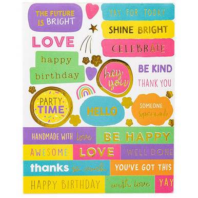 Brights Craft Stickers - 10 Sheets (1)