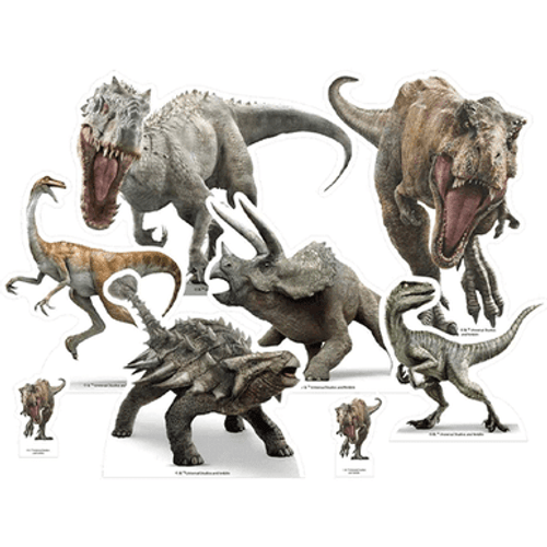 Jurassic World Table Top Cardboard Cutout Pack (8) Jurassic World Table Top Cardboard Cutout Pack (8)