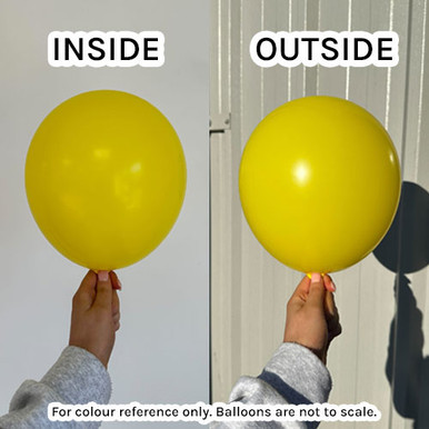 17" Yellow Tuftex Latex Balloons (25)