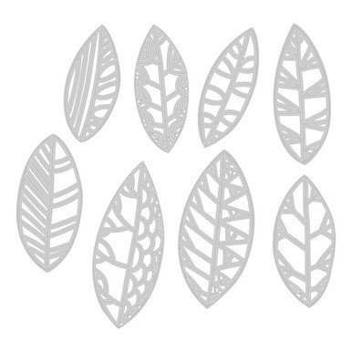 Thinlits Cut Out Leaves By Tim Holtz Die Set (8pcs)
