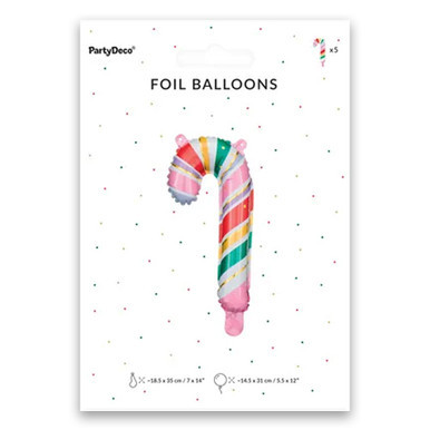 14 inch Multi-Colour Candy Cane Foil Balloons (5)