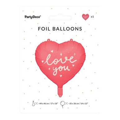 18 inch Love You Red Heart Foil Balloon (1)