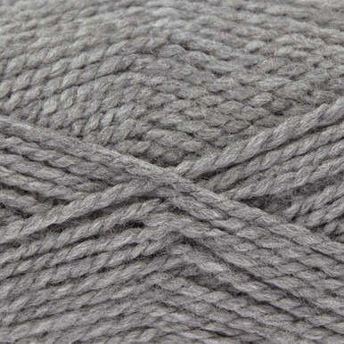 King Cole Big Value Chunky Grey Acrylic Yarn - 100g (1)