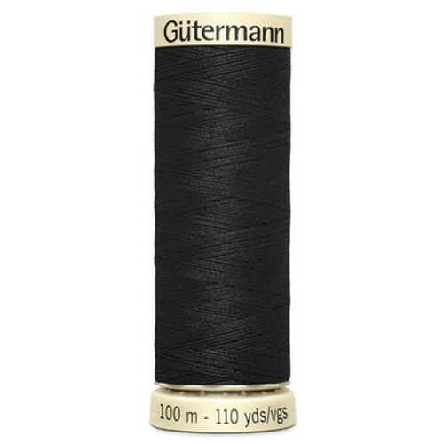 Gutermann 000 Black Sew All Thread - 100m (1) Gutermann 000 Black Sew All Thread - 100m (1)