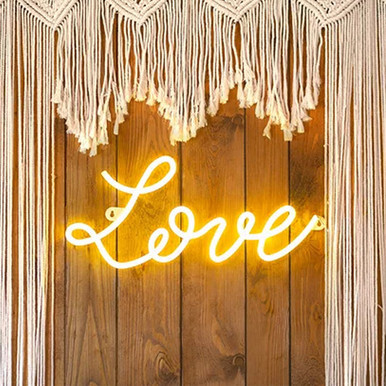 61cm Love White LED Neon Sign - USB (1)