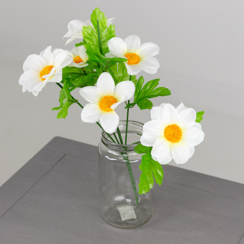 31cm White Daisy Bush (1) 31cm White Daisy Bush (1)