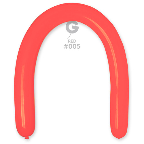 3" Standard Raspberry Red Gemar Entertainer Balloons (50)