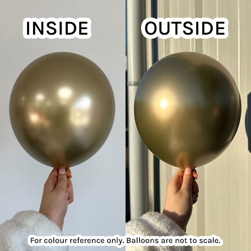 1" Shiny Gold Gemar Entertainer Balloons (50)