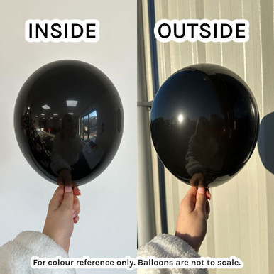13" Standard Black Gemar Latex Balloons (50)