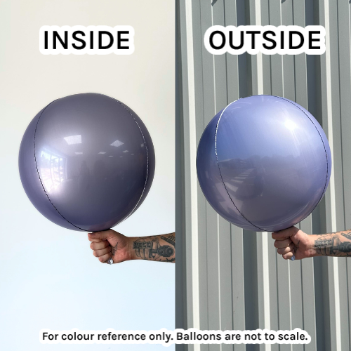 15" Globe Satin Lilac Foil Balloon (1) - UNPACKAGED