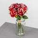 27cm Red Mini Budrose Handtie Bouquet - 7 Heads 27cm Red Mini Budrose Handtie Bouquet - 7 Heads