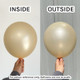 11" Pastel Pearl Peach Latex Balloons (25)
