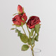 56cm Dried Touch Red Valera Rose Spray (1)