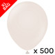 12" Retro White Sand Kalisan Latex Balloons - XL Bag (500)