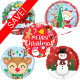 Christmas Character Icons Foil Balloons Pack. Christmas Character Icons Foil Balloons Pack.