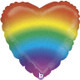 18 inch Rainbow Glitter Holographic Heart Foil Balloon (1) 18 inch Rainbow Glitter Holographic Heart Foil Balloon (1)
