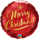 18 inch Merry Christmas Gold Script Foil Balloon (1)