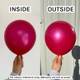 12" Metallic Fuchsia Sempertex Latex Balloons (50)