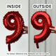 14 inch Red Number 5 Foil Balloon (1)