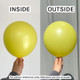 5" Pastel Pearl Lemon Chiffon Latex Balloons (100)