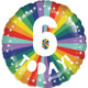 18 inch 6 Today Rainbow Foil Balloon (1)
