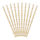 Marble Metallic Gold & Powder Pink Paper Straws (10) Marble Metallic Gold & Powder Pink Paper Straws (10)