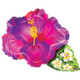 31 inch Purple Tropical Flower Foil Balloon (1)