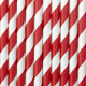 Red Striped Paper Straws (10) Red Striped Paper Straws (10)