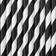 Black Striped Paper Straws (10)