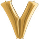 40 inch Gold Letter V Foil Balloon (1)