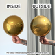 11" Globe Gold Foil Balloon (1) - UNPACKAGED