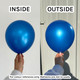 6" Metallic Blue Link-O-Loon Latex Balloons (100)