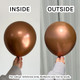 260 Mirror Copper Kalisan Entertainer Balloons (100)