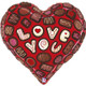 30 inch Love You Chocolates Foil Balloon (1)