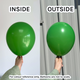 5" Standard Green Gemar Latex Balloons (50)