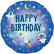 18 inch Birthday Outer Space Holographic Foil Balloon (1)