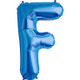 34 inch Blue Letter F Foil Balloon (1)