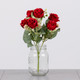 30cm Red Amelia Rose Bunch (1)