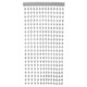 Metallic Silver Star Foil Door Curtain - 90cm x 2.4m (1)