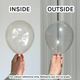 11" Clear Glass Prima Latex Balloons (100)