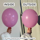 6” Standard Rose Gemar G-Link Latex Balloons (100)