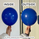 6” Standard Royal Blue Gemar G-Link Latex Balloons (100)